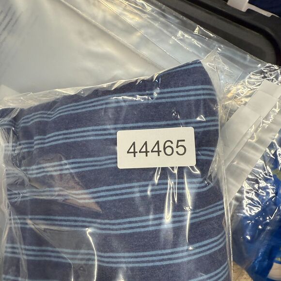 New St. John's Bay Shirt Men 2XL Blue Striped Button Up Collared Short Sleeve - Picture 7 of 7